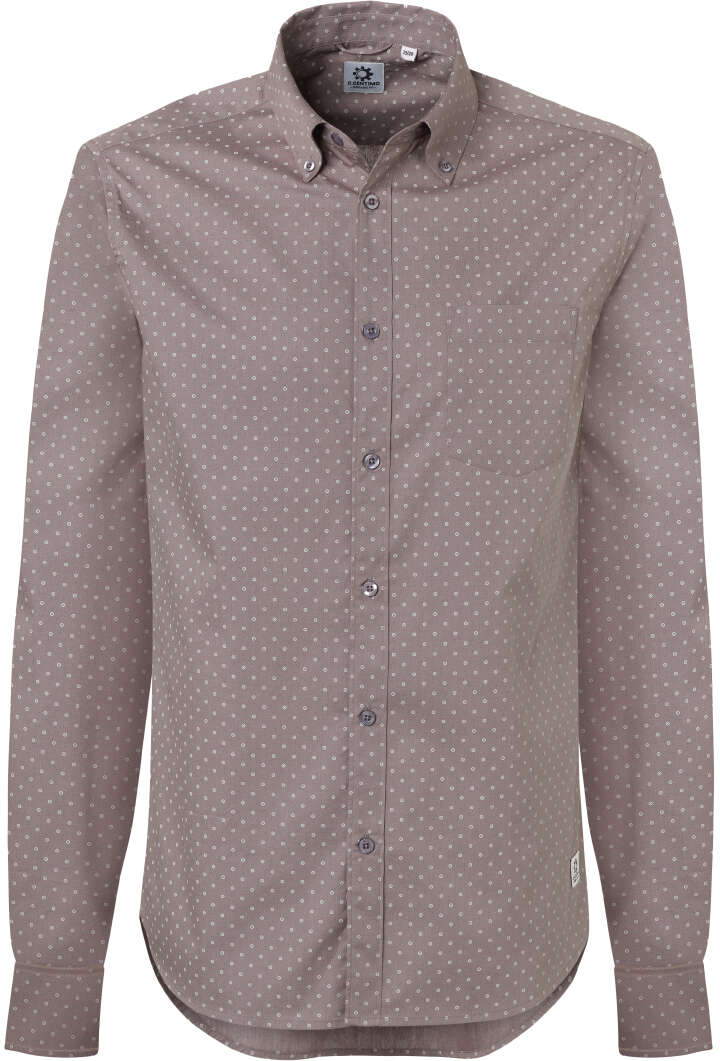 C.Centimo Classic Hemd 1/1 grau mit Punkten